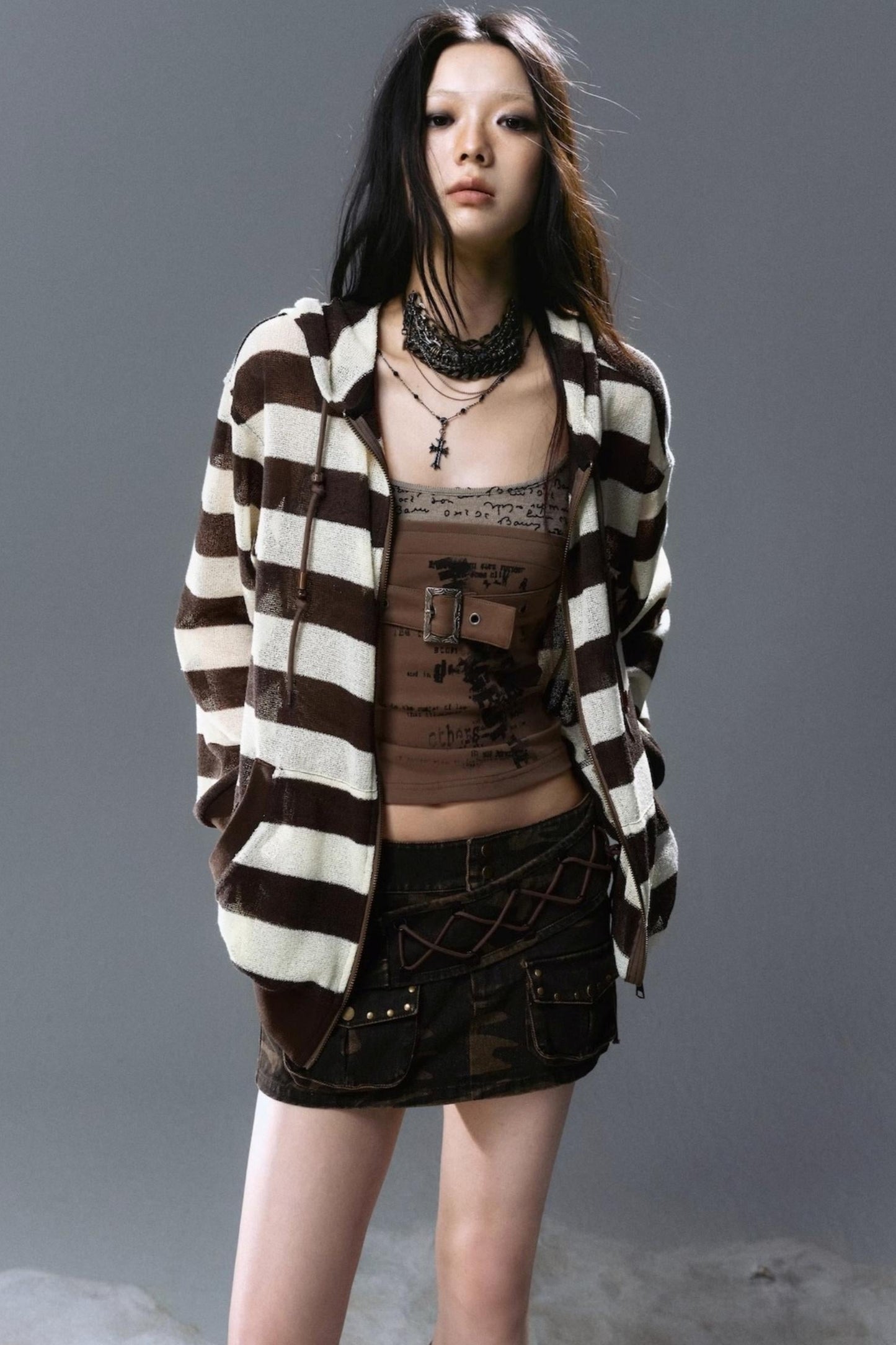 Striped Sunshade Hoodie