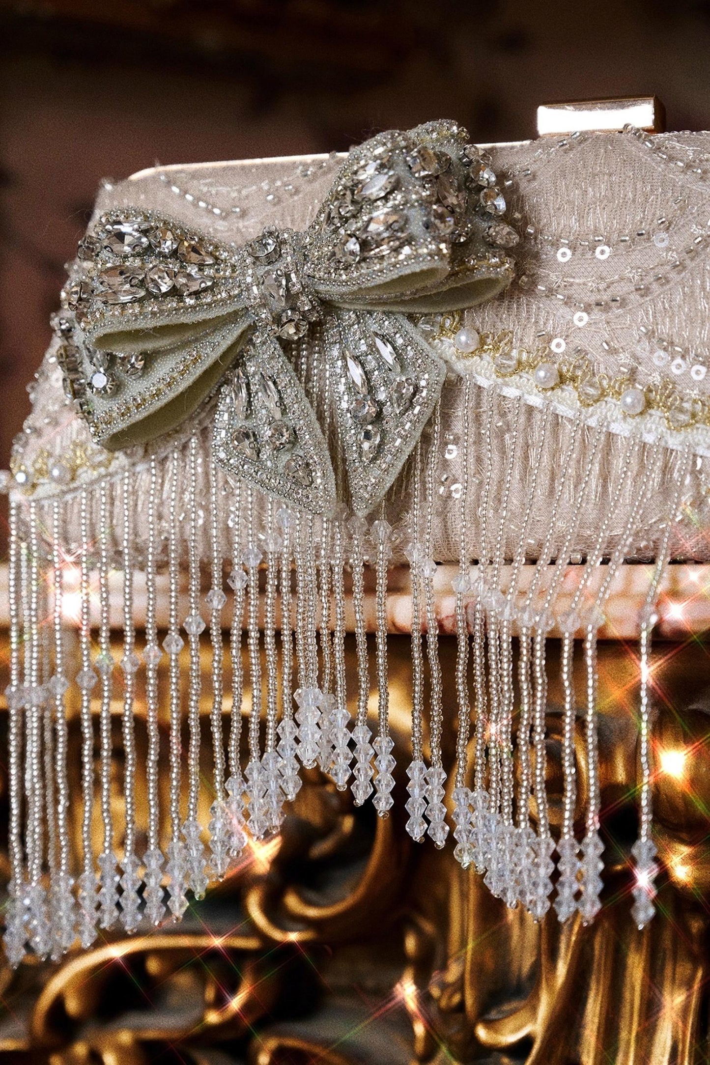 Slavic Rhinestone Clutch Bag