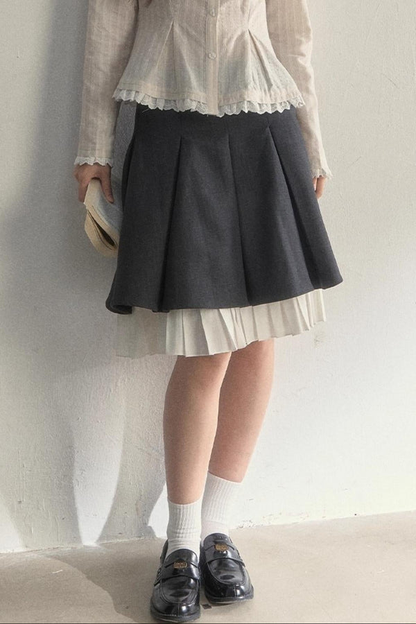 Texture Long Sleeve Waist Shirt Set-Up