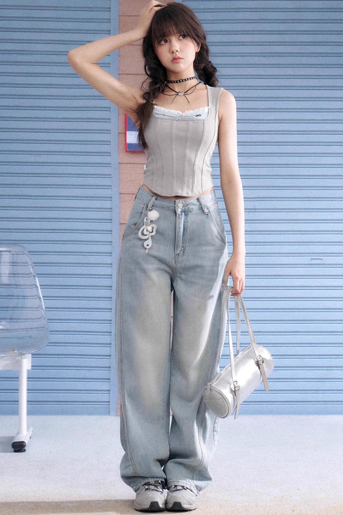 Summer Gray Top