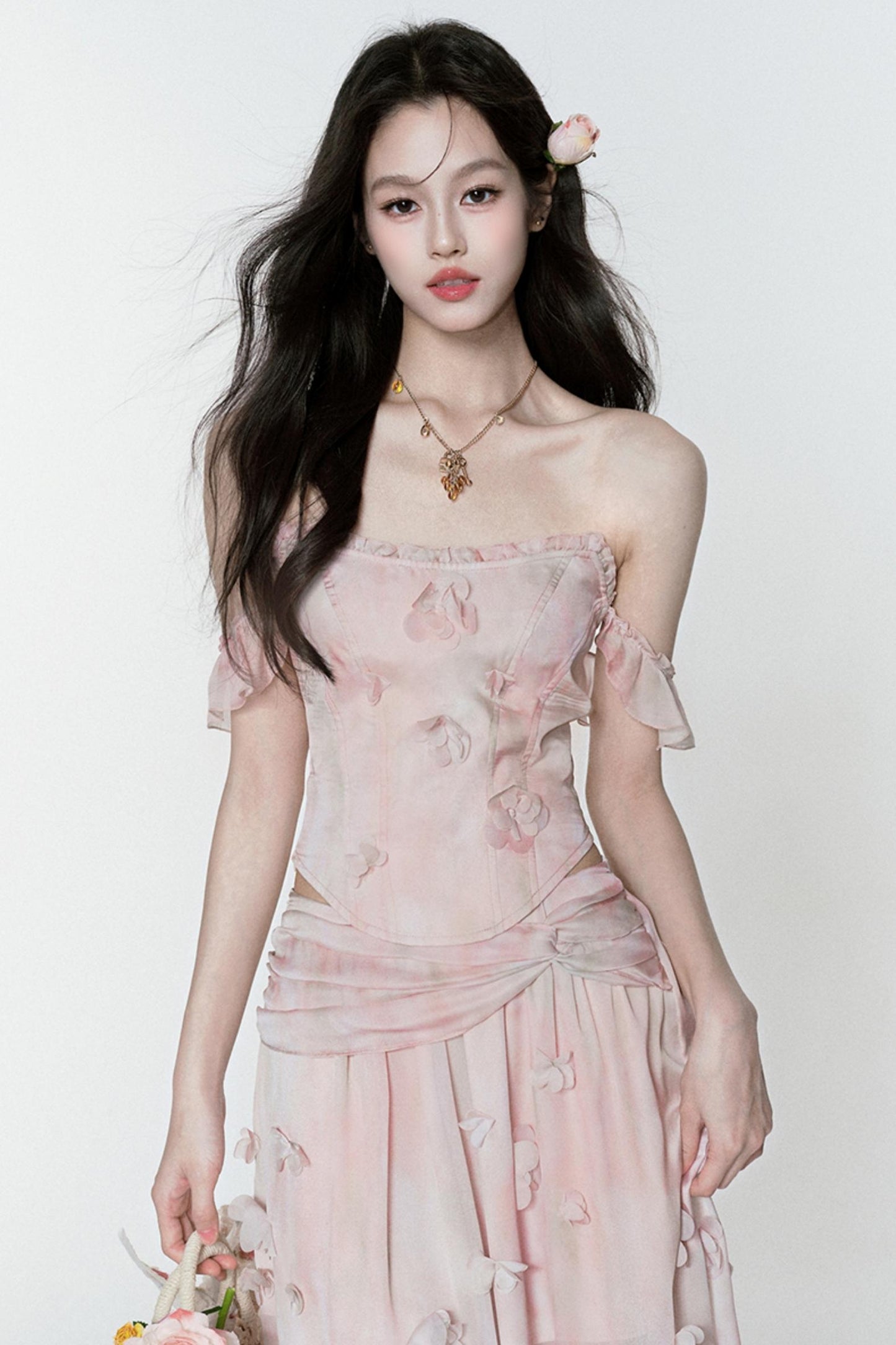 Floral Halter Skirt Set-Up