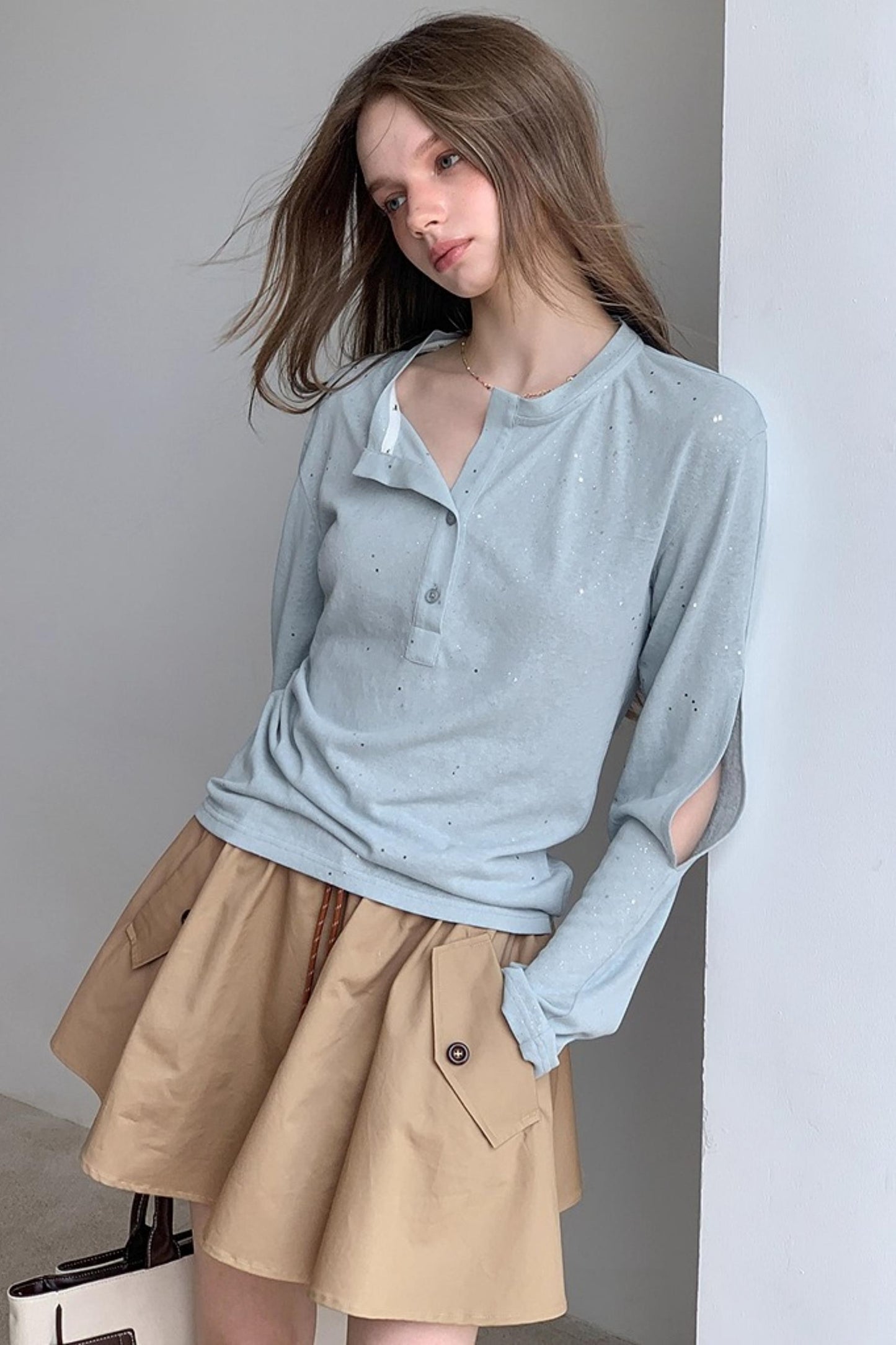 Drawstring A-line Aargo Skirt