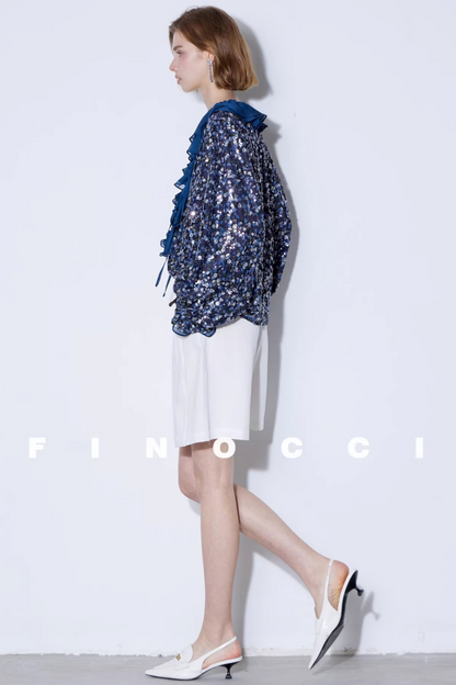 Colorful Sequin Embroidery Top