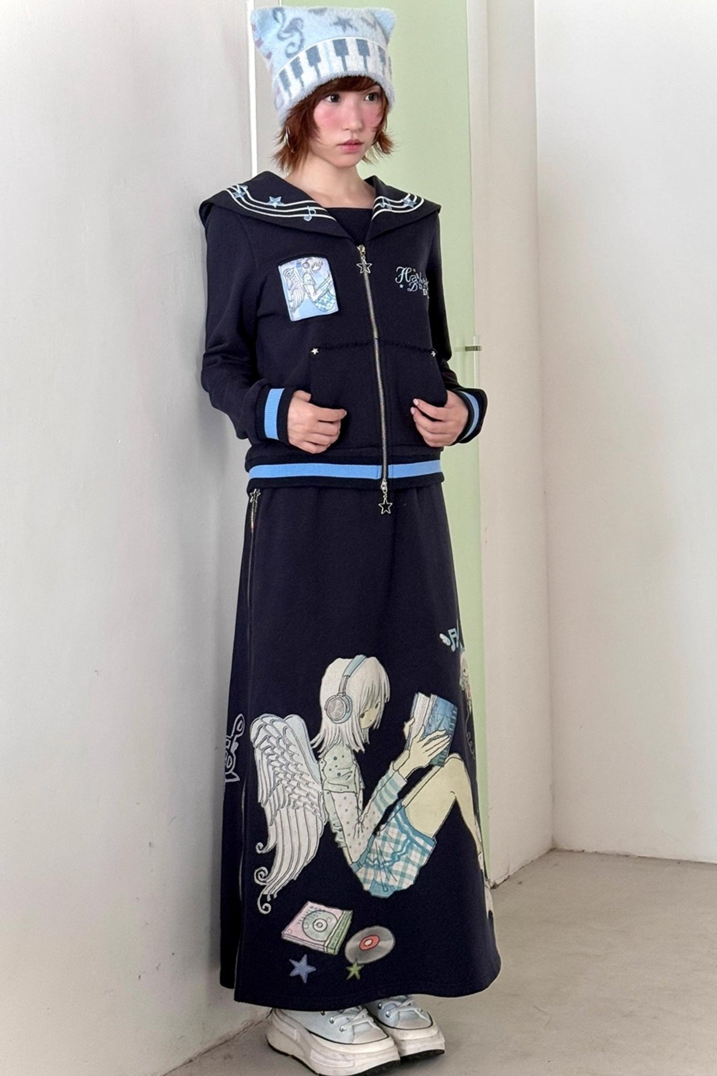 Original Navy Blue A-Line Skirt