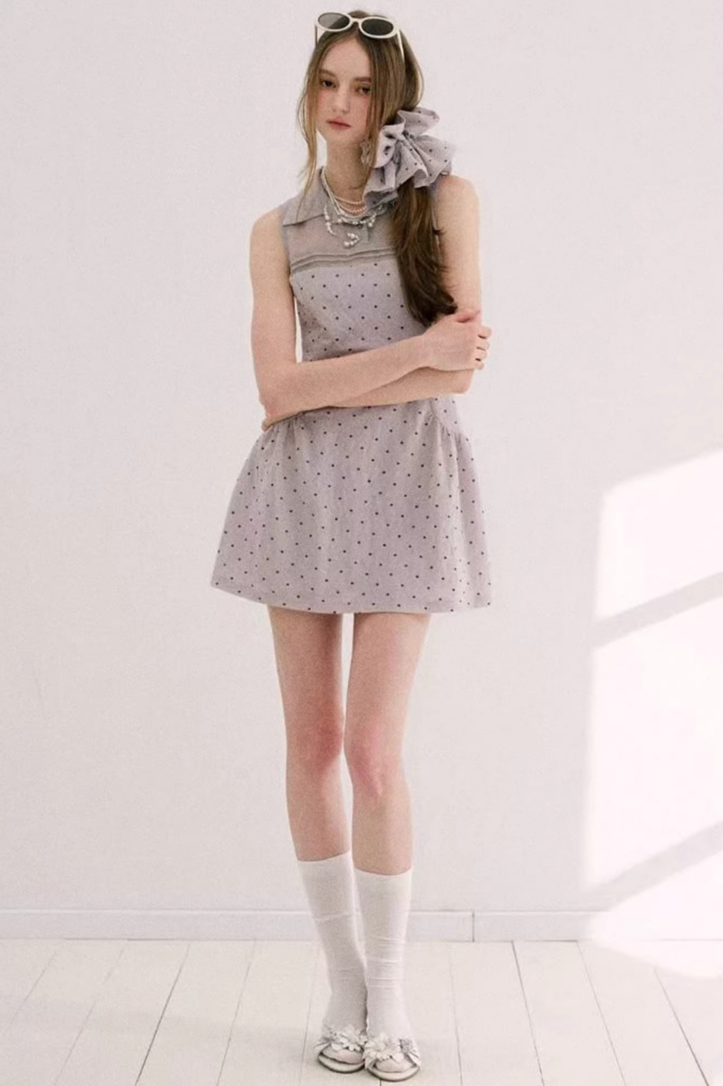 Misty Purple Retro Dress