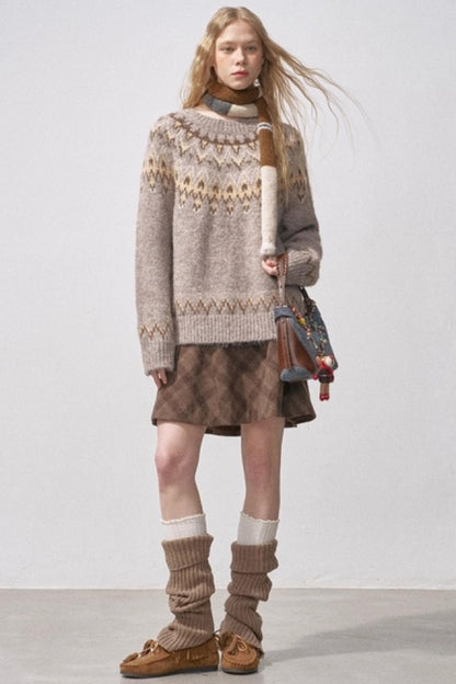 Fair Isle Knit Sweater