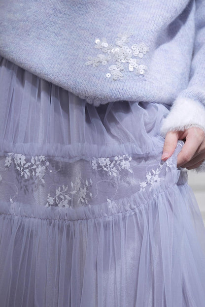 Layered Dreamy Velvet Skirt