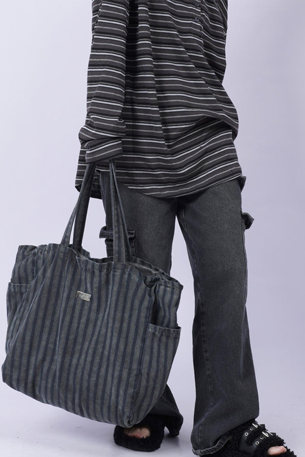 Vintage Denim Shoulder Bag