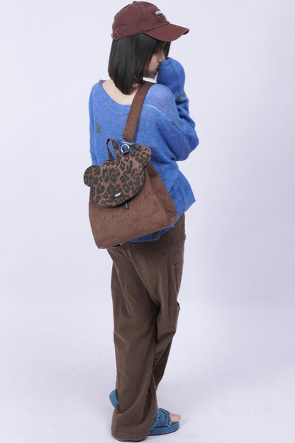 Patchwork Bear Crossbody Bag