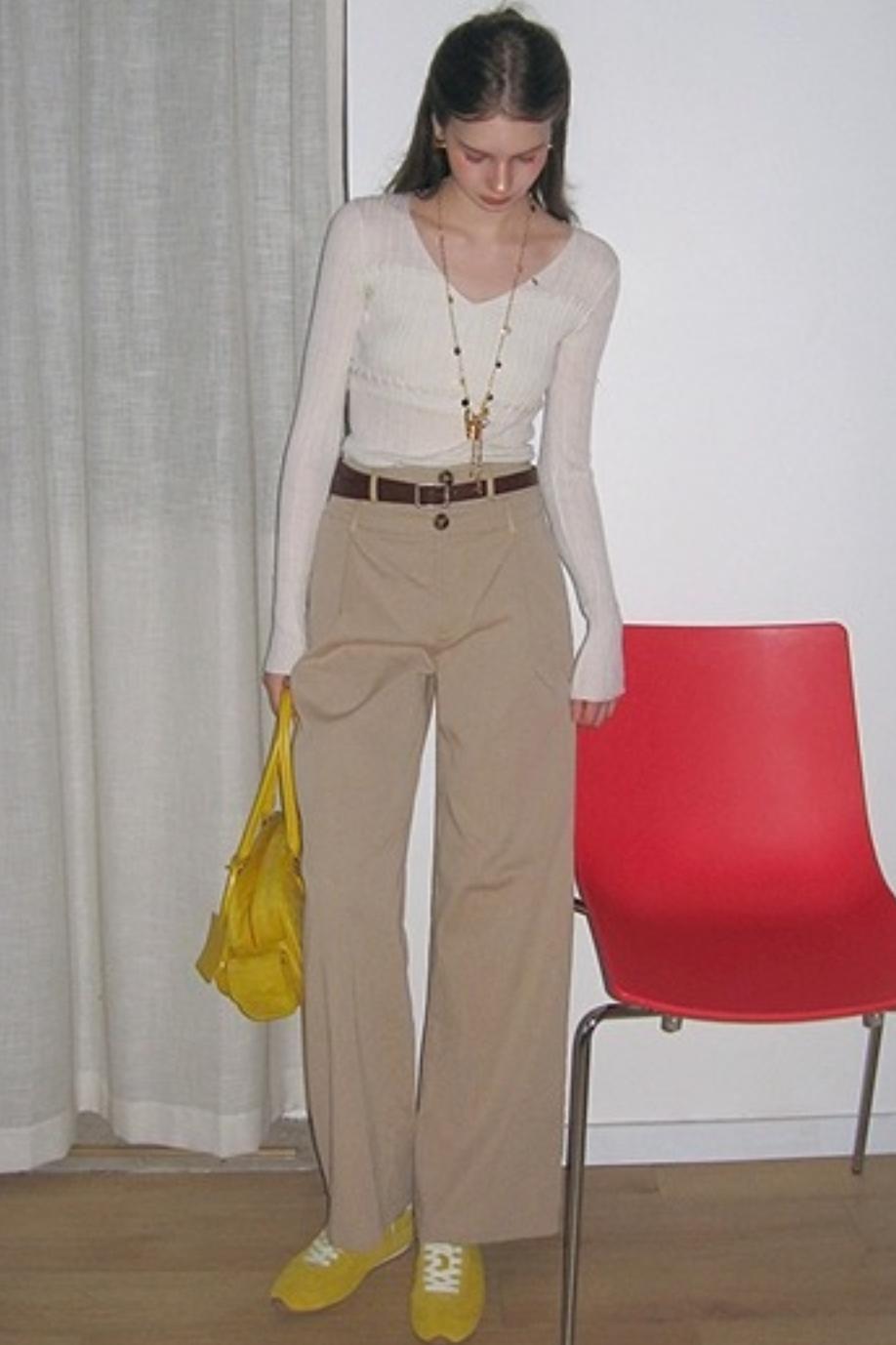 High Waist Loose Straight Casual Pants