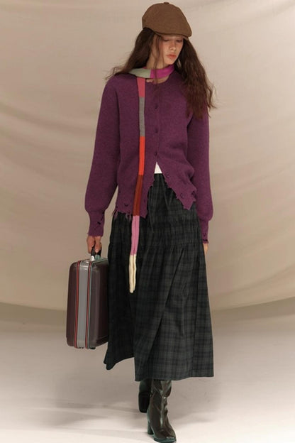 Merino Wool Nail Beads Cardigan