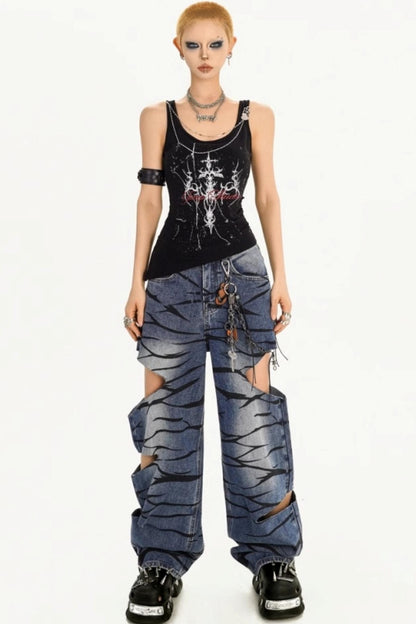 Summer Punk Style Vest
