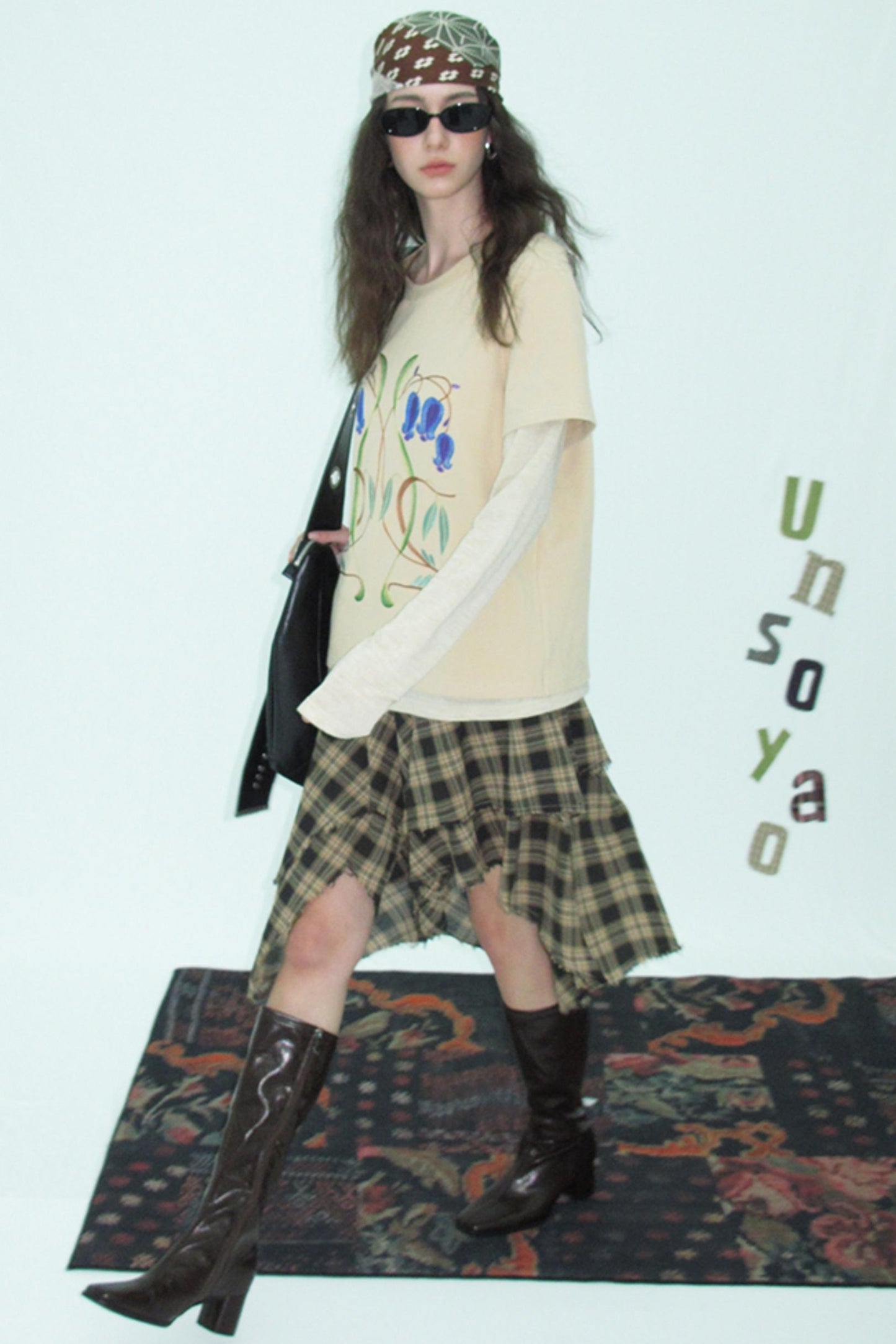 Brushed Knit Long Sleeve T-shirt