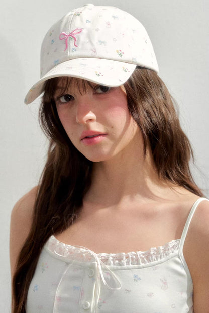 Hand-Painted Floral Sun Hat