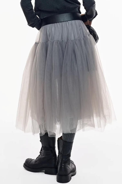 Holiday Edition Smoky Gray Tulle Skirt