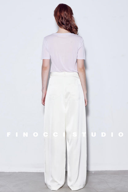 Breeze Pleat Wide-Leg Pants