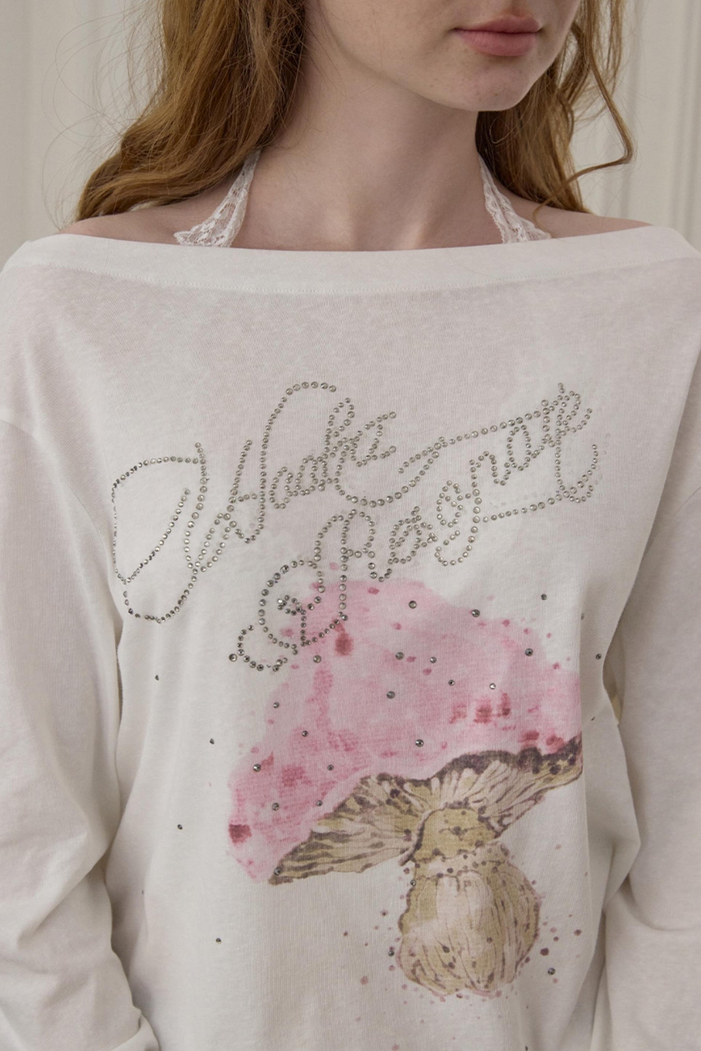 Diamond Mushroom Print T-Shirt