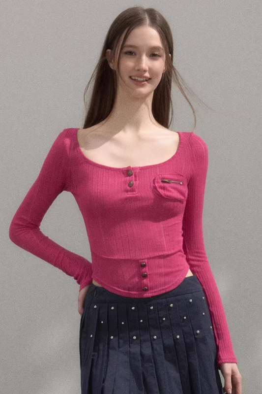 Sweet Spicy Half-Zip Top