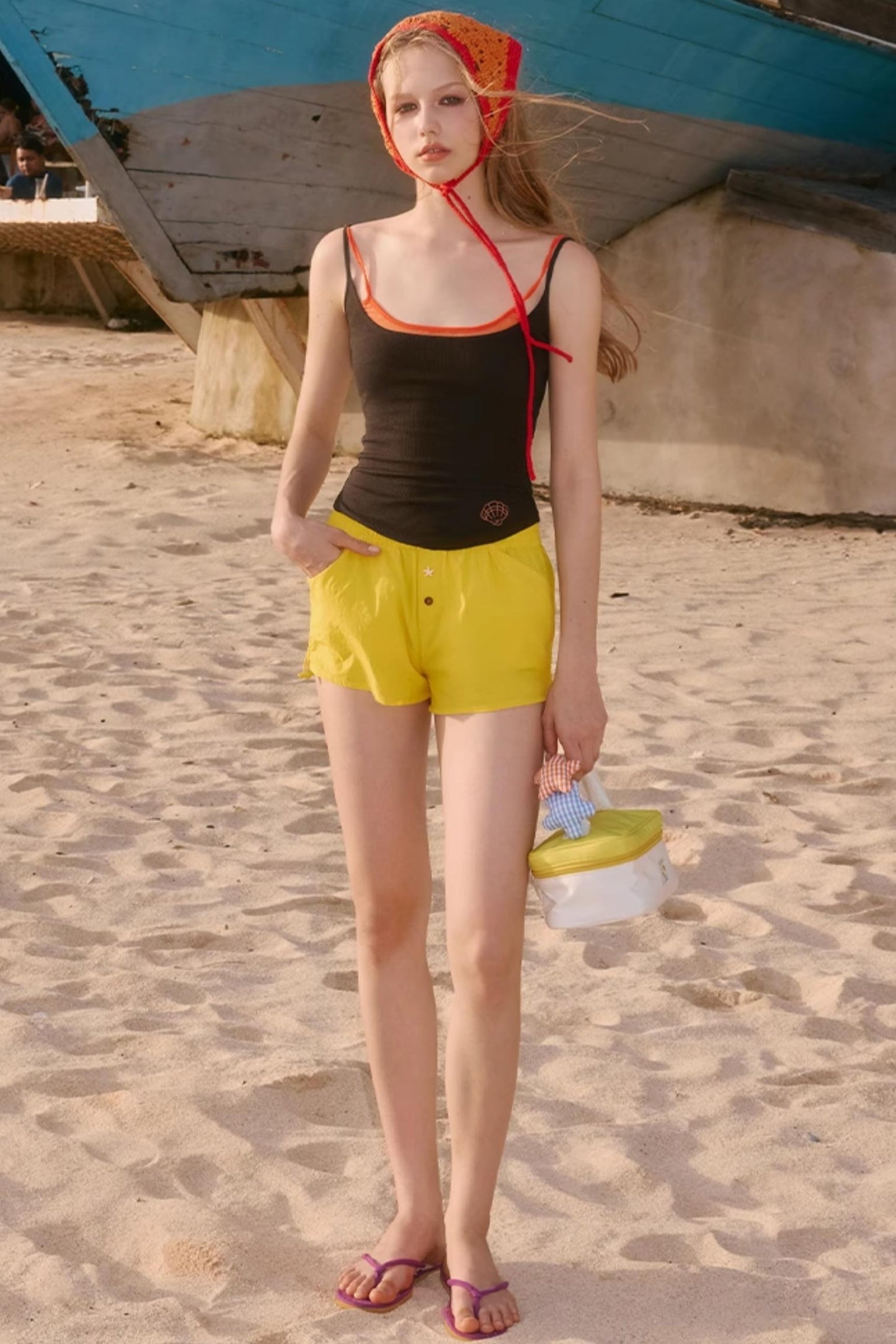 Color Block Makeup Pouch