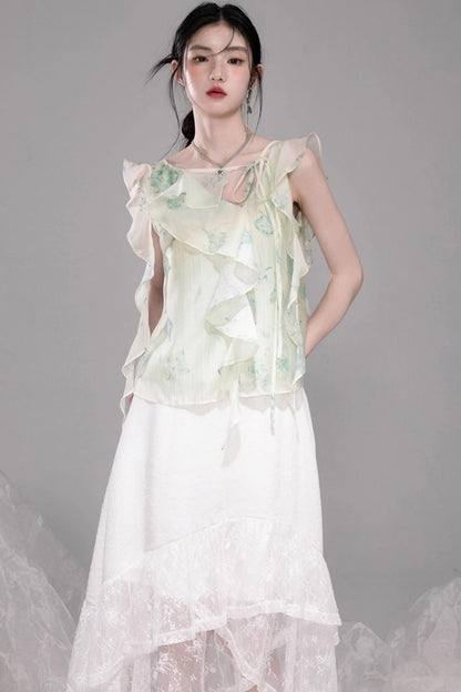 Fluttering Chiffon Shirt