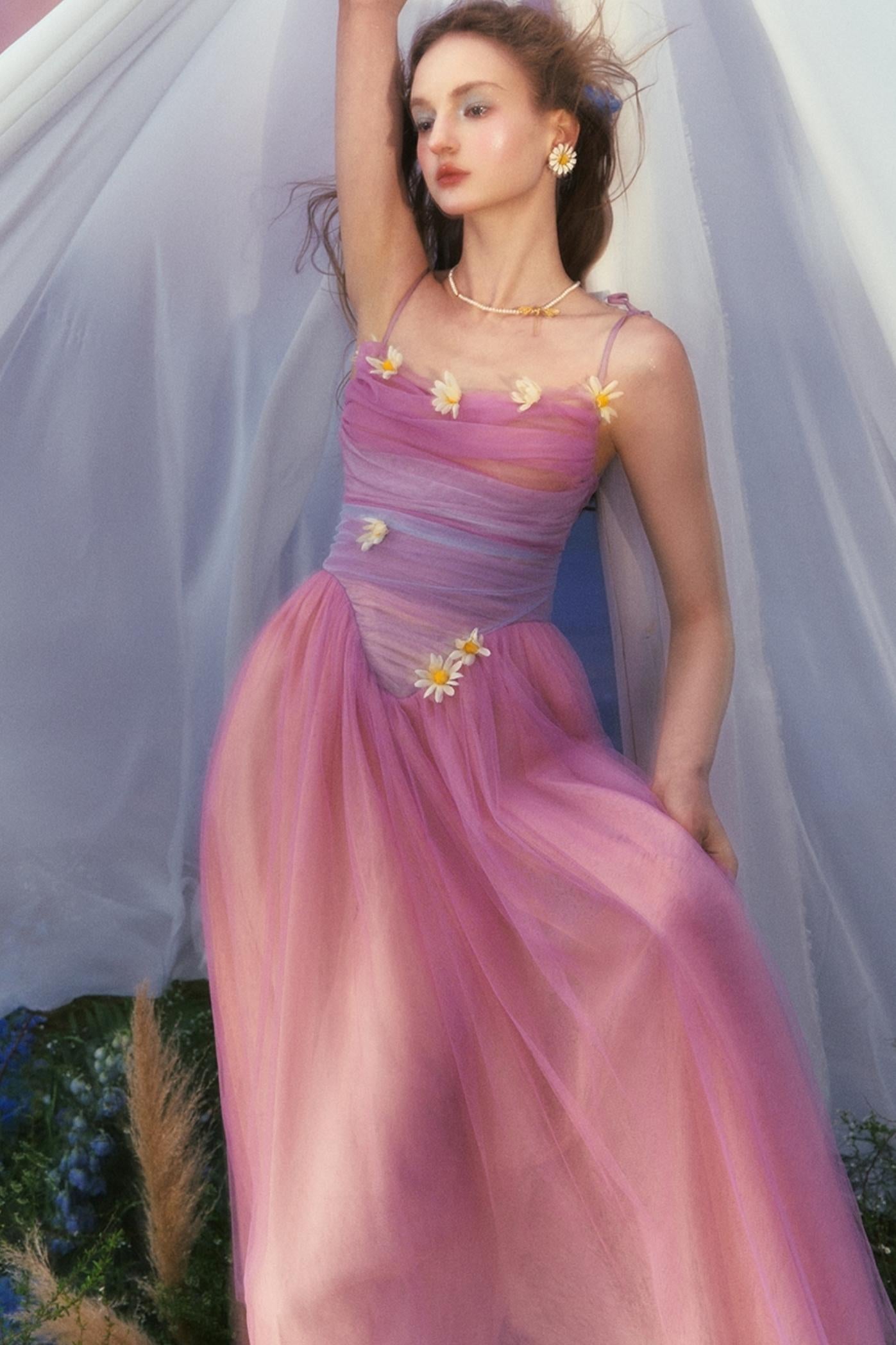 Purple Dreams Halter Dress