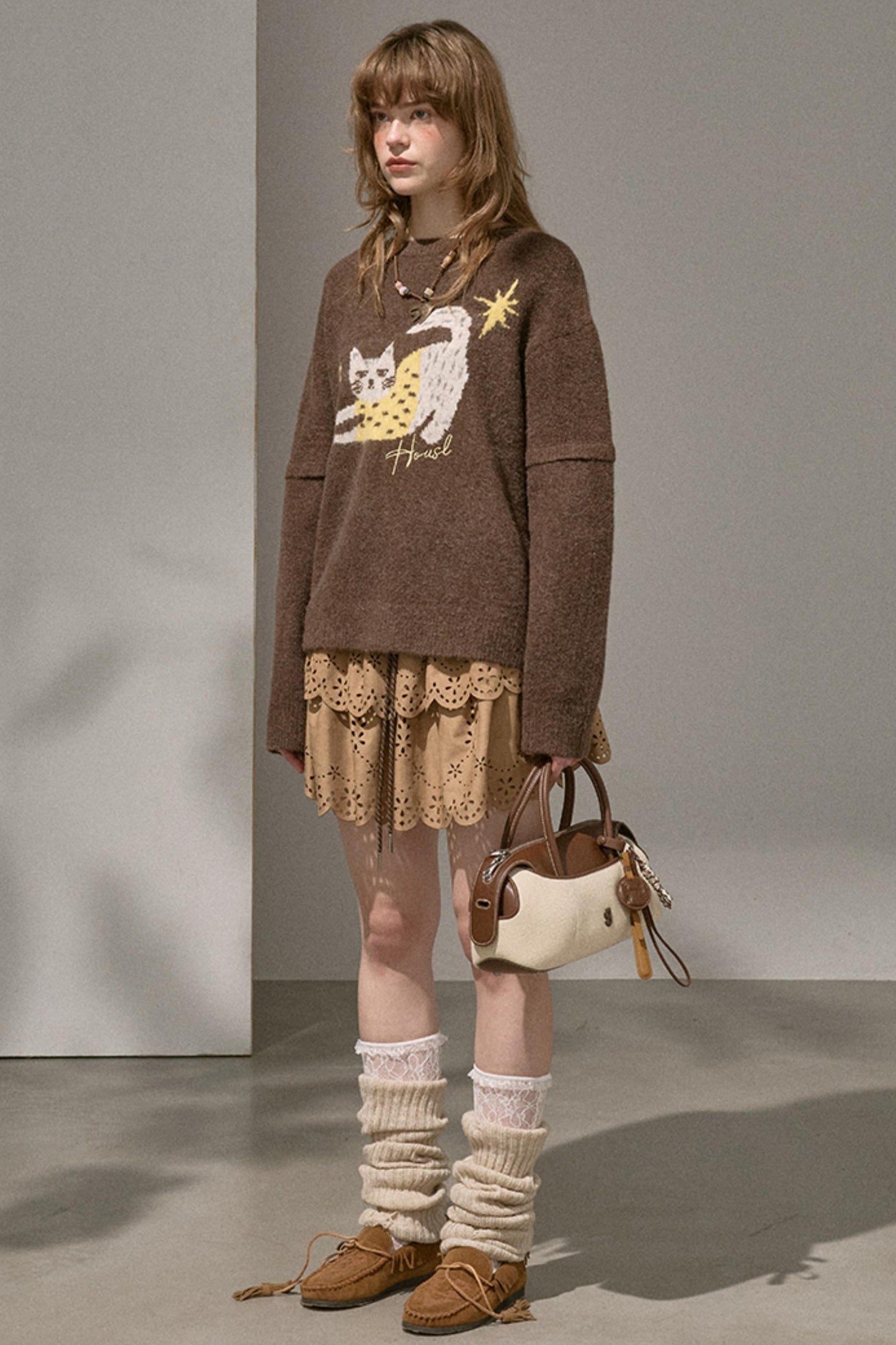 Cute Slouch Knit Sweater Top