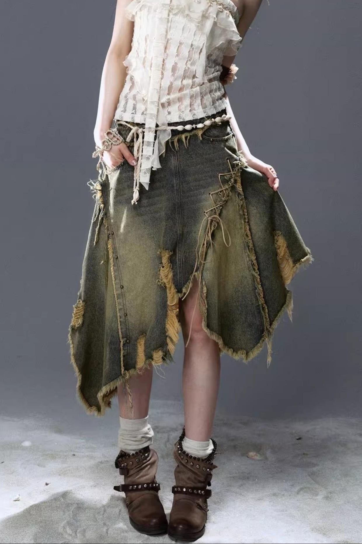 Sea Witch Denim Skirt