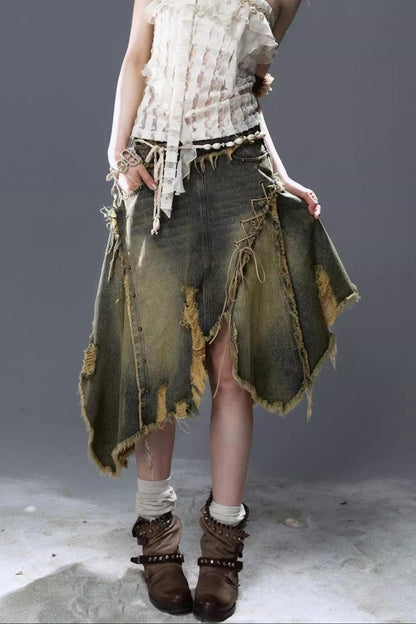 Sea Witch Denim Skirt