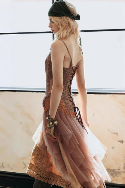 Vintage Elf Embroidered Dress