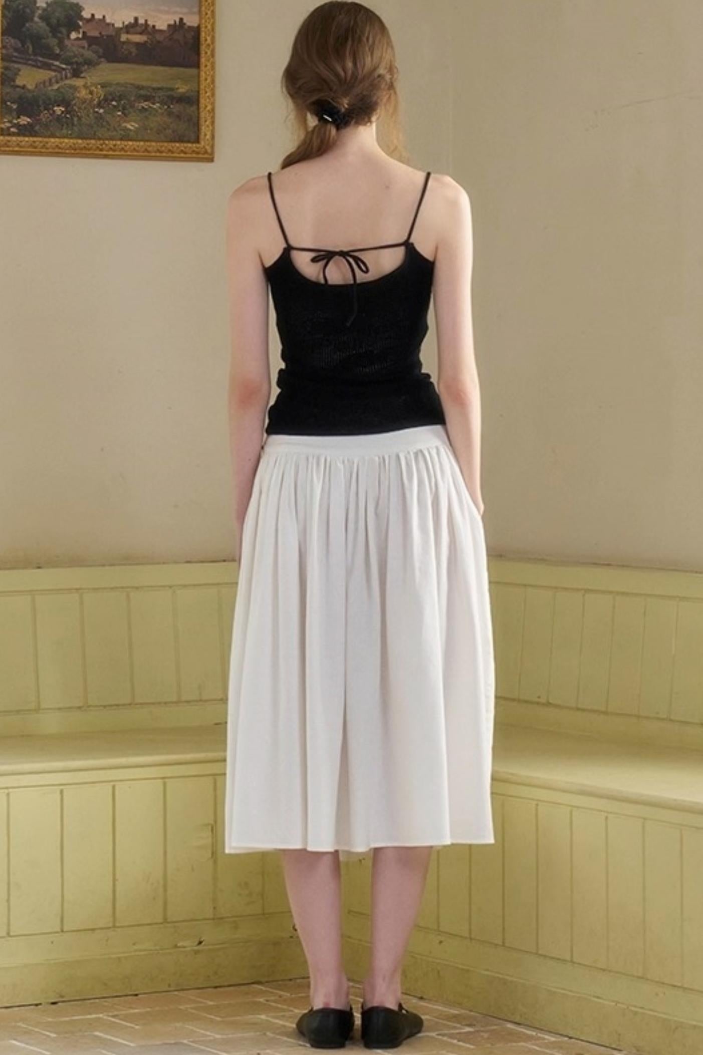 Retro Loose A-Line Stripe Skirt