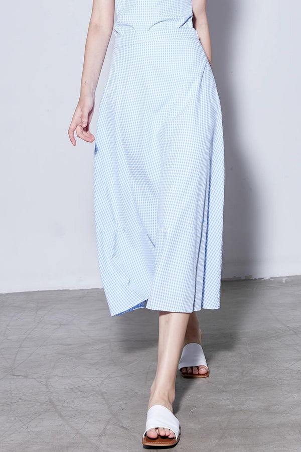 Checkered Sweetheart Summer Skirt Set-Up