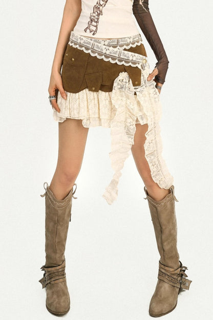 Cool Original Retro Lace Short Skirt