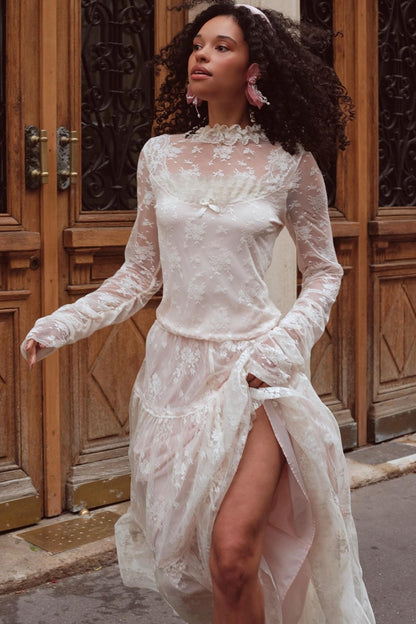 Lace Base Layer Top Skirt Set-Up