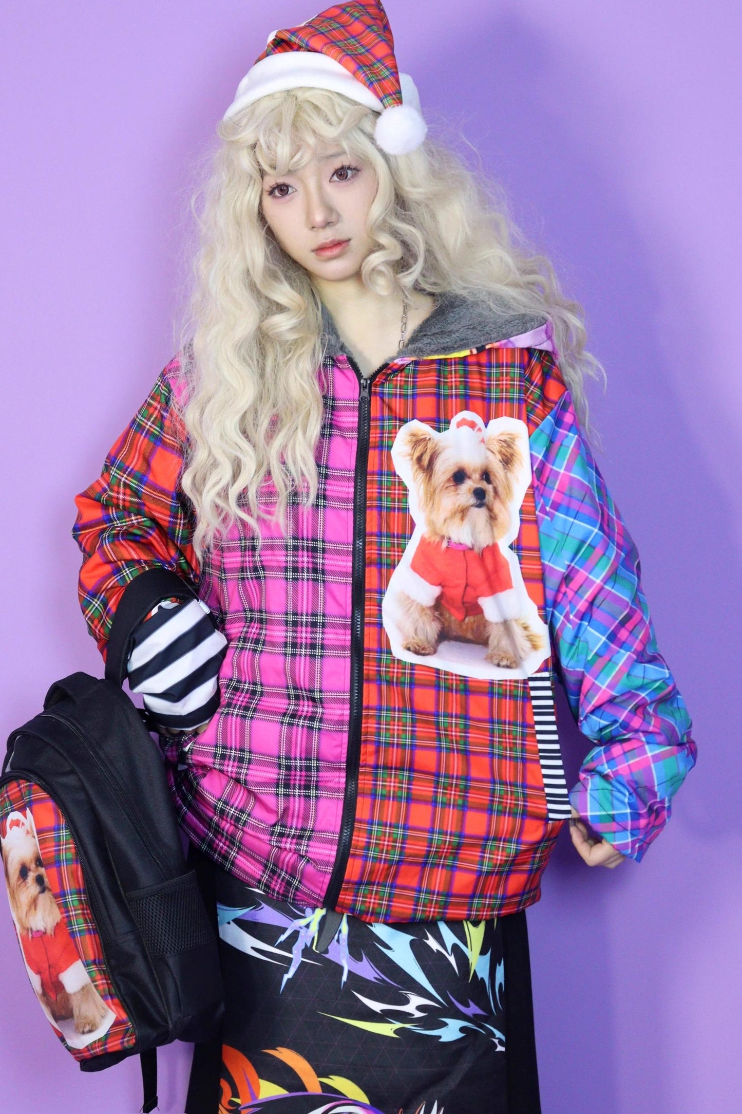 Christmas Cotton Hooded Fleece Jacket
