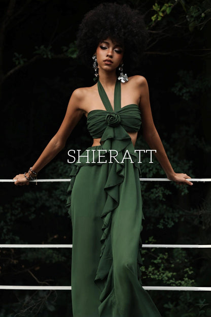 Wandering Wind Strappy Ruffled Dress