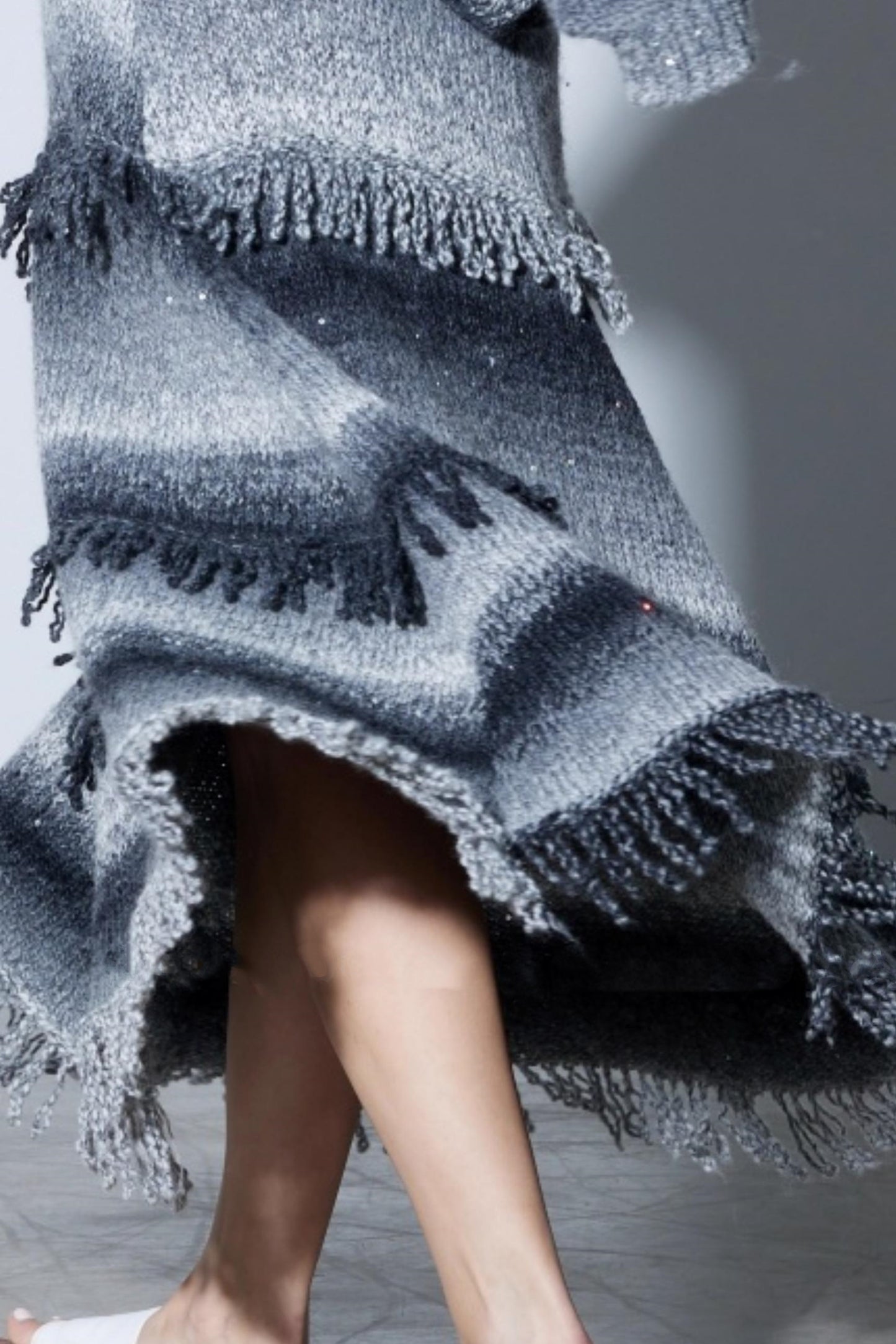 Heavy Wool Gradient A-Line Suit Set-Up