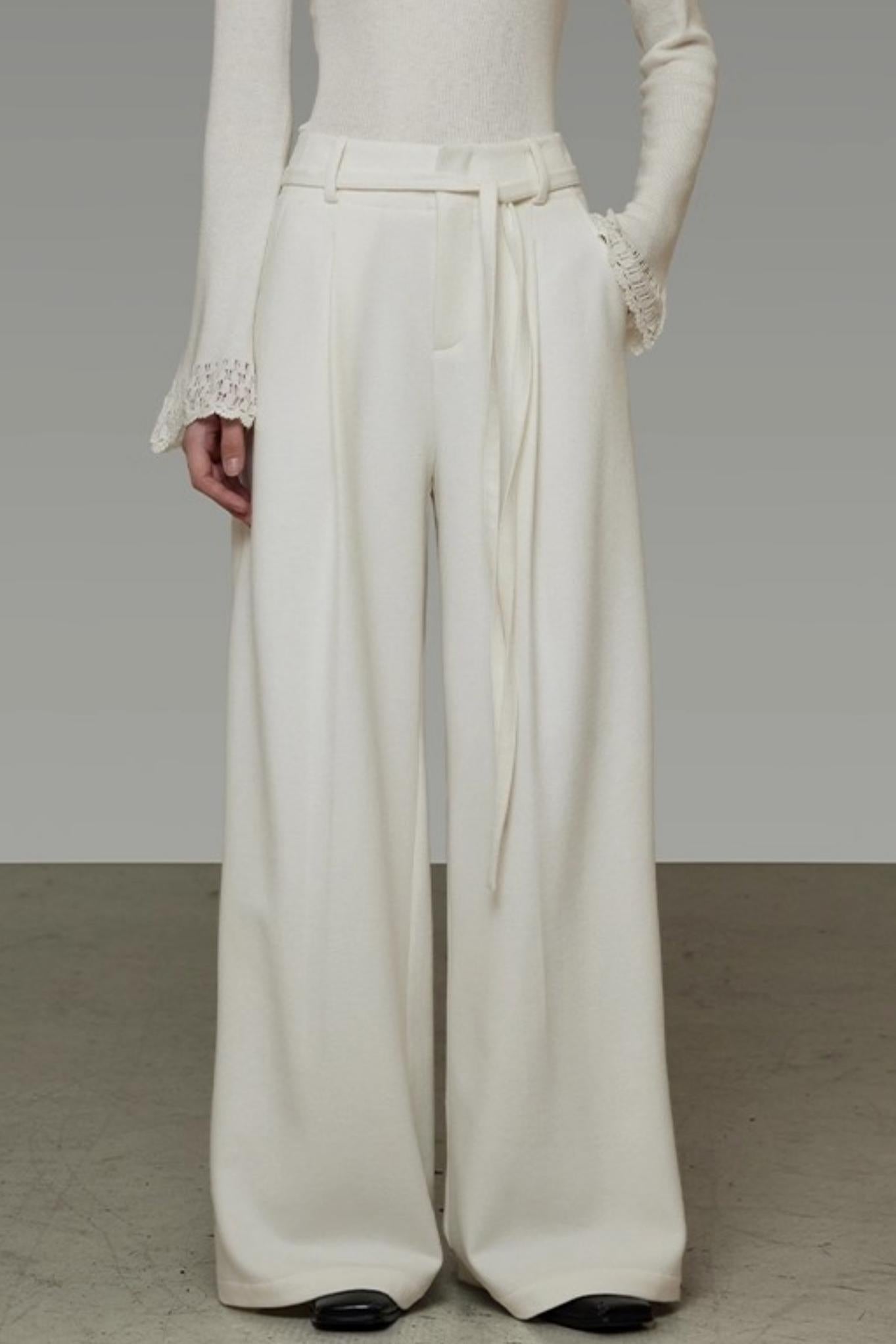 Drapey Wide-Leg Pants