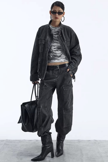 Abnehmbarer Kunstfellkragen gepolsterte Jacke