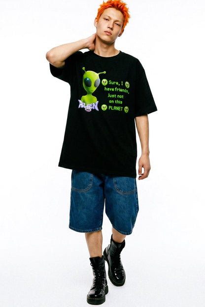 Alien Y2K Street T-Shirt