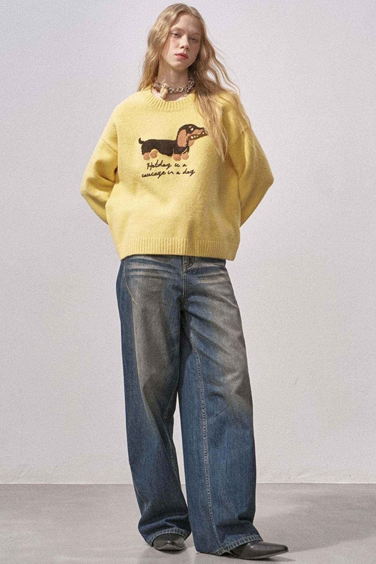 Dachshund Knit Sweater