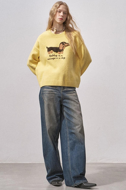 Dachshund Knit Sweater