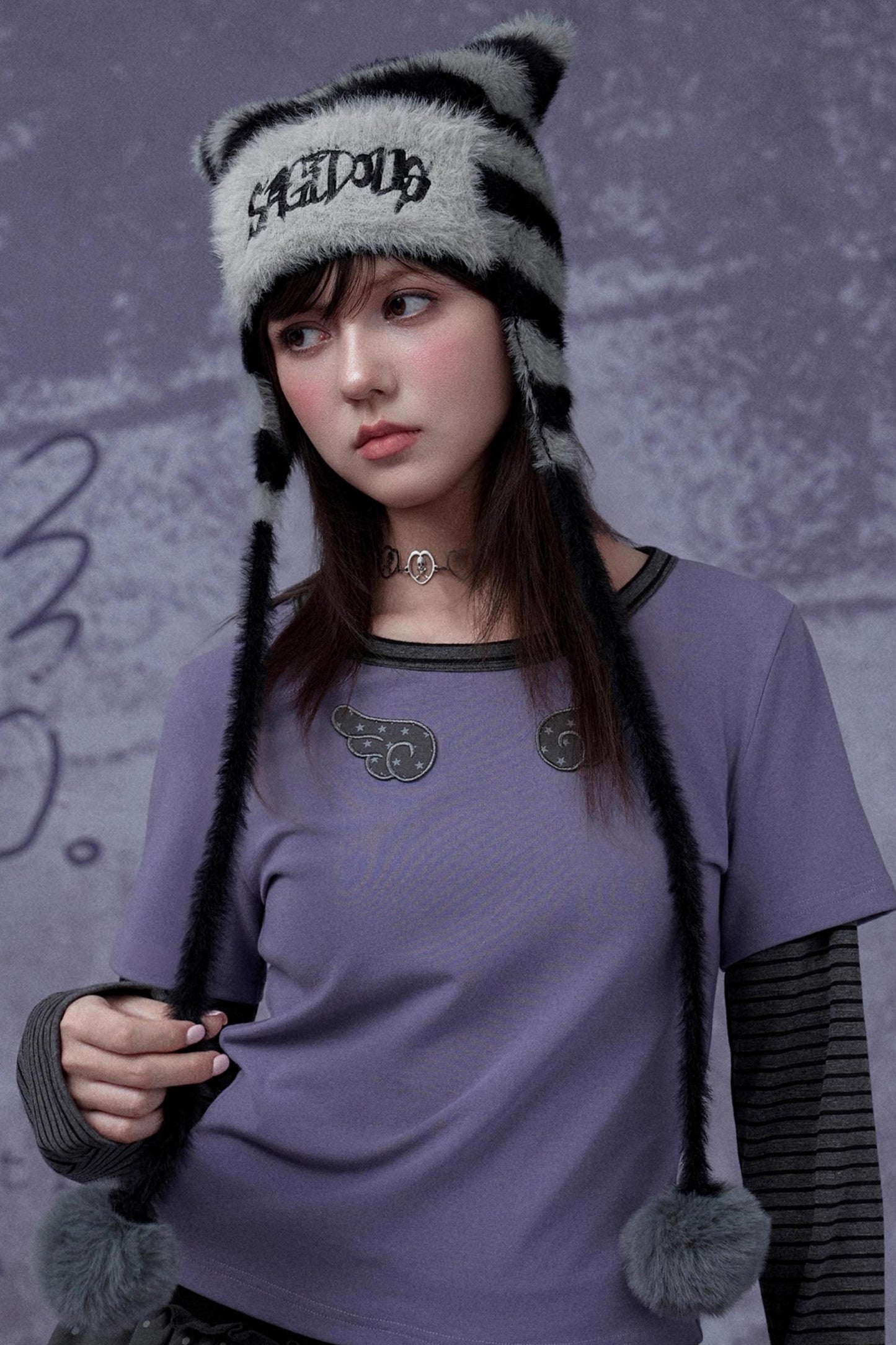 Faux Mink Cat Ear Hat