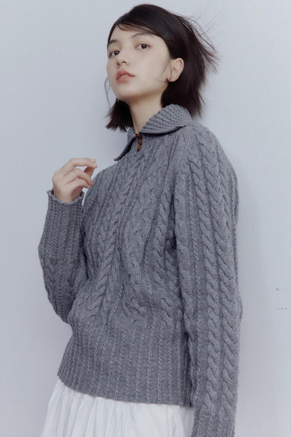 Embossed Woolen Top