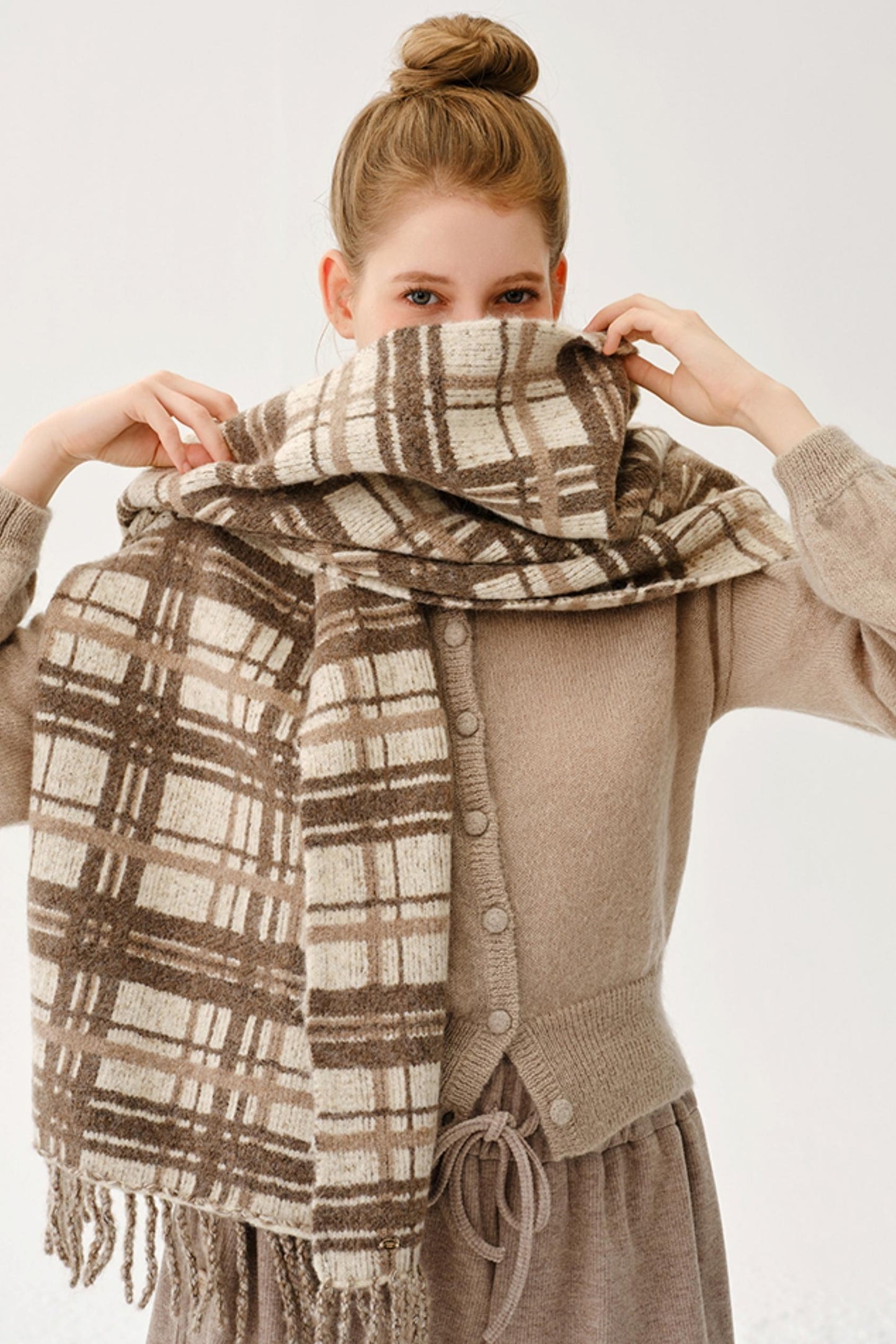 Polyphonic Wool Blend Scarf