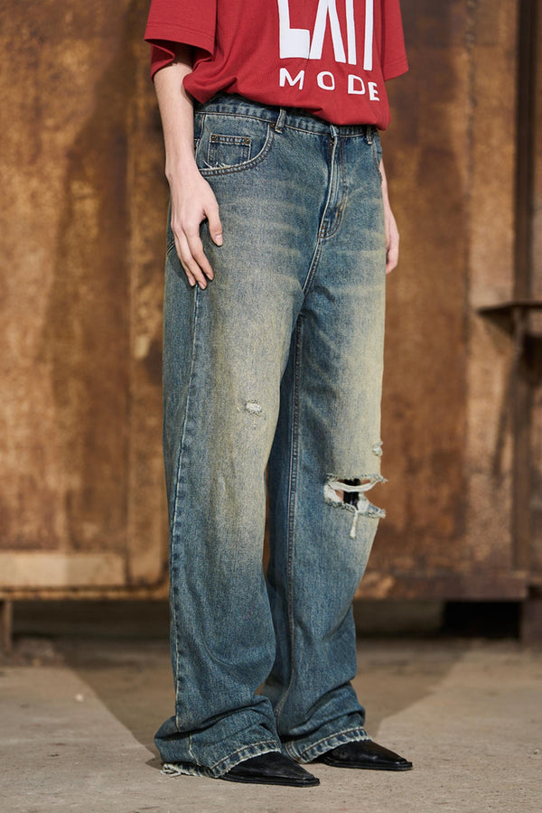Handcrafted Cat Whiskers Jeans