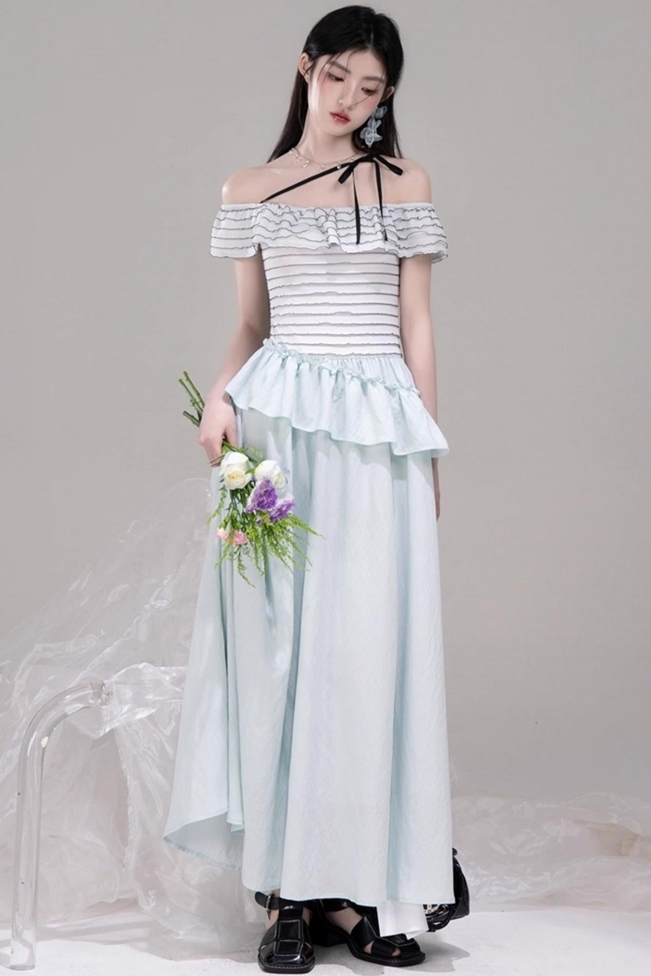 Aurora One-Shoulder A-Line Dress