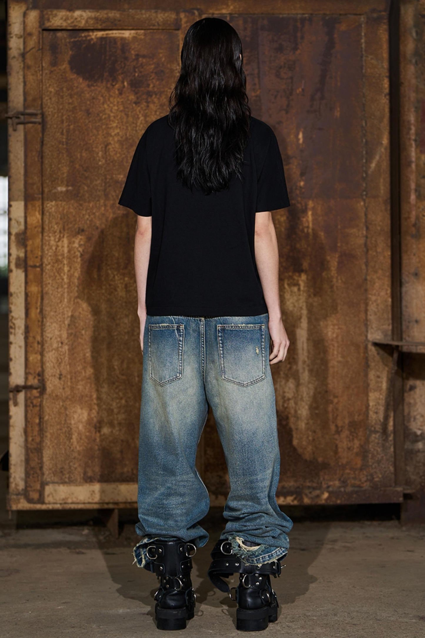 Vintage Destroyed Denim Trousers