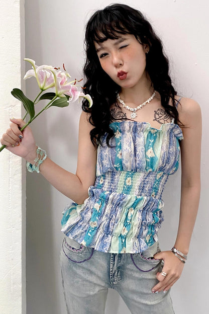 Mist Drawstring Camisole