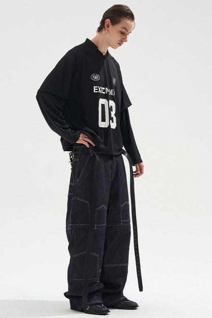 Striped Jersey Long Sleeve T-Shirt