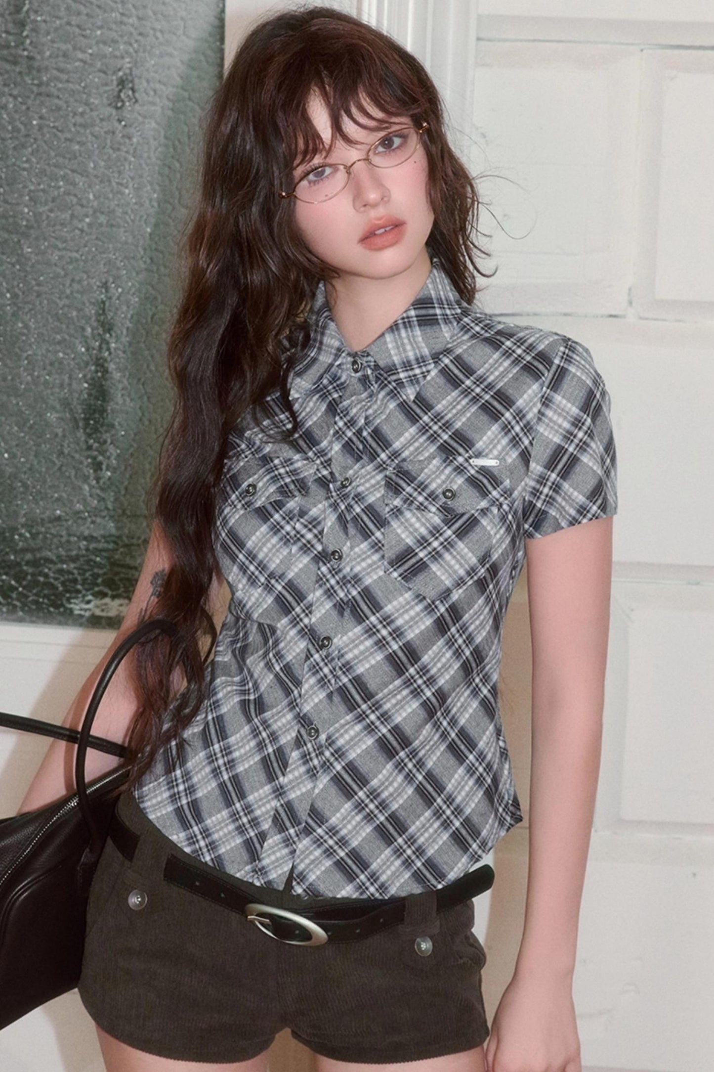 Retro Sweet Striped Short Sleeve Shirt